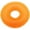 Orange, variant on Dog Squeaky Chew Toys for Aggressive Chewers Dental Teething Cleaning (Non-Toxic Soft Natural Rubber), Cute Crystal Ring Design - 5 inches