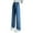 Blue, variant on YunPes Girls Fashionable Slim Fit Cherry Decorated Straight Leg Jeans Bundle Girl Clothes