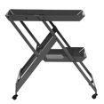 thumbnail image 2 of Furniture of America Perth Modern Metal 2-Shelf Serving Cart, Black, 2 of 5