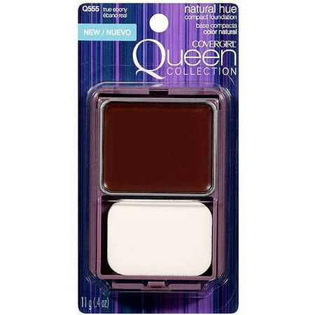 COVERGIRL Queen Natural Hue Compact Foundation, True Ebony 