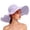 Purple, variant on Achuyrbd Women's Extra Large Brim Sun Hat, Foldable Packable Bowknot Wide Brim UV Protection Beach Bucket Hat
