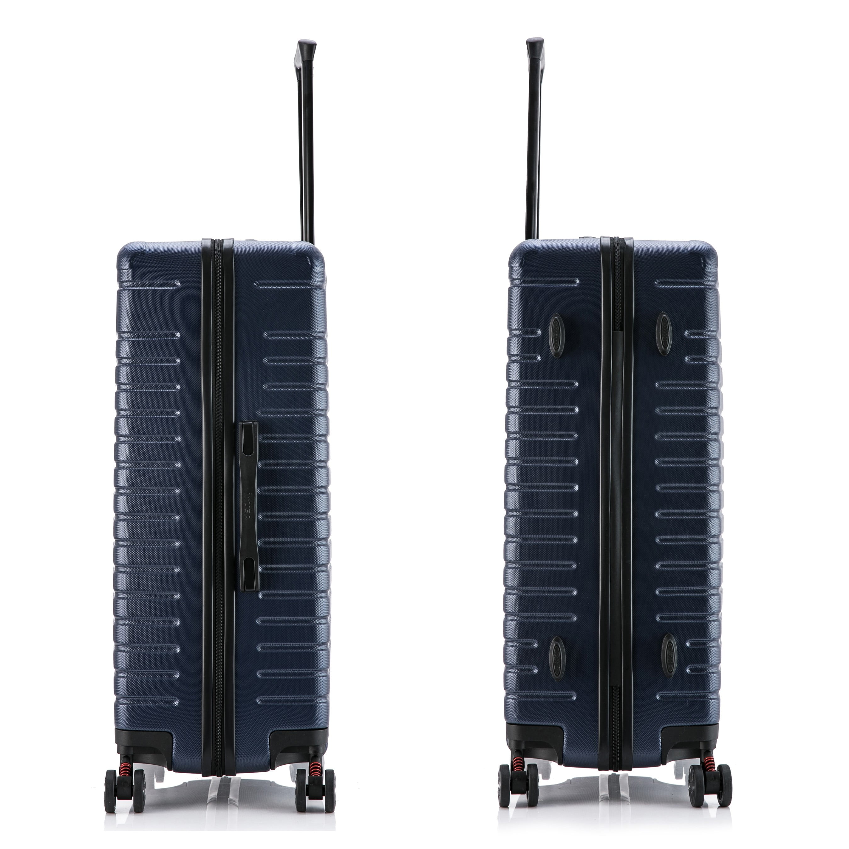 InUSA Deep 3-Piece Hardside Luggage Sets with Spinner Wheels, Handle, Trolley, (20"/24"/28"), Blue