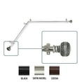 thumbnail image 4 of InStyleDesign  Helena Corner Window Curtain Rod 13/16 inch dia. Black each side 48-84 inches Black Finish, 4 of 4