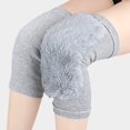 thumbnail image 4 of Ptetnvg Warm Knee Pads 1 Pair of Thickened Fleece Knee Sleeves Winter Warmth Non-slip High Elasticity Imitation Rabbit Fur Knee Pads, 4 of 9