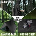 thumbnail image 4 of SaphiRose Hooded Rain Poncho Waterproof Raincoat Jacket for Adults, 4 of 6