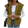 thumbnail image 2 of Diufon Womens Fuzzy Warm Vest Casual Sleeveless Open Front Cardigan Lightweight Fall Fashion Winter Jackets, 2 of 8