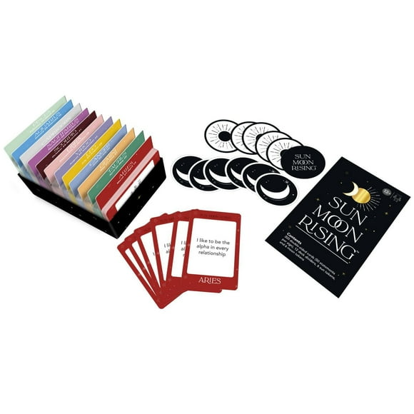 Sun Moon Rising Game, Astrology-Themed Party Card Game for Adults and Teens, Adult Card Game for 3-6 Players Ages 13 and Up