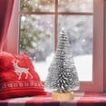 thumbnail image 3 of Mini árboles de Navidad para decoración navideña, mini árbol de Navidad artificial con base de madera, árboles de decoración navideña de mesa para decoración navideña (4 piezas), 3 of 5