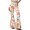 Pink, variant on EANJE Christmas Women Pants Christmas Printed High Rise Slim Fit Flare Trousers Bell Bottom Stretch Fabric Long Trousers Fashion Fall Autumn Bottoms Green 2XL