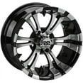 thumbnail image 2 of LSI Warlock 12" Golf Wheels Black 22" Nomad Tires E-Z-GO & Club Car, 2 of 4