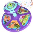 thumbnail image 1 of Juguete Sit and Spin RetroAudio con forma de dinosaurio para niños de 1 a 5 años con LED, 1 of 7