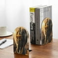 thumbnail image 5 of Hirioo Cool Sunglasses Elephant Art for Bookends Decorative Bookends for Shelves for Home or Office, Non-Slip Base, 5 of 8