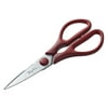 Ayesha Collection Japanese Steel 3-in-1 Kitchen Shears, Sienna Red