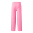 thumbnail image 7 of Womens Wide Leg Pants Loose Solid Color Sweatpants Casual Pants Comfy Lounge Joggers Baggy Sweat Pants with Pockets Pink XXL, 7 of 7
