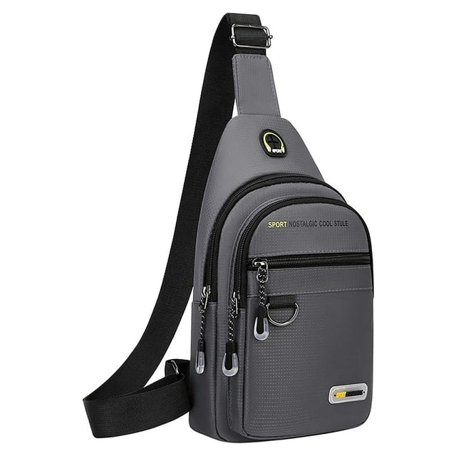 SDNall Hiking Backpack Men, Small Backpack Men, Mens Shoulder Bags, Small Shoulder Bag, Chest Bag Mens Shoulder Bag Versatile Casual Small Backpack Multifunctional Running Sports Chest Bag