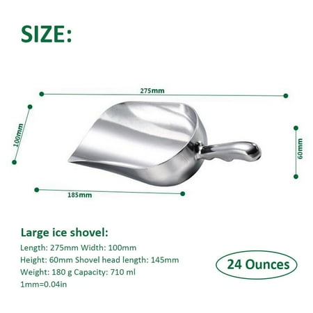 

Candy Bar Buffet Scoops Bar Home Ice Scooper Shovel Food Flour Candy Scoop Stainless Steel Ice Scraper