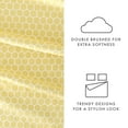 thumbnail image 5 of Noble Linens 3 Piece Pattern Microfiber Bed Sheets Set, Yellow Honeycomb, Twin, 5 of 10