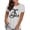 White Tops, variant on Summer T Shirts for Women Plus Size Short Sleeve Tops Crewneck Causal Loose Fit Tees Athletic Workout Basic Shirts S-3XL