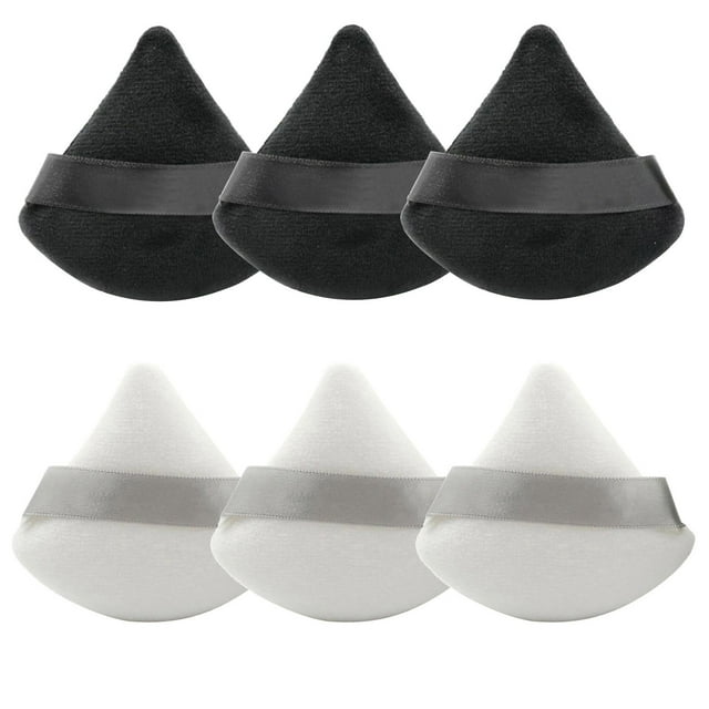 6 borlas lavables para polvos, borlas de maquillaje lavables, borlas de terciopelo puro, herramienta de maquillaje facial suave