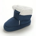 thumbnail image 4 of Otqutp Baby Boots 0-1 Years Old Baby Boys Girls Cotton Shoes Warm Baby Shoes Plus Velvet Boots Soft Sole Baby Shoes Toddler Shoes, 4 of 9