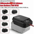 thumbnail image 5 of for Milwaukee M18 18V to 12V Step Down Power Wheels Battery Adapter, 5V-13V Buck Converter Regulator, DIY Charger Converter Power Station with Cigarette Lighter Connector for Car, 5 of 10