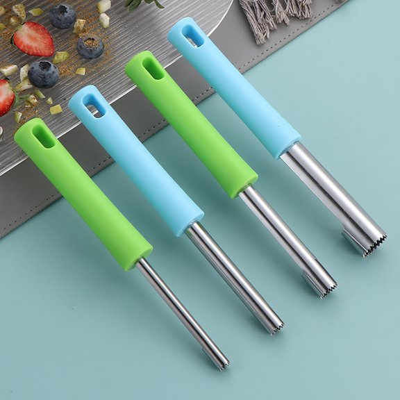 LEHOZIHEQ Fruit Corer, Red Bell Pepper Seed Corer, Pepper, Pineapple, Pear, Apple Corer, Stainless Steel Kitchen Gadget