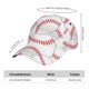 thumbnail image 2 of Fotbe Baseballs Gorro Clásico de Béisbol, Gorra Ajustable con Broche Snapback, Gorro de Exterior de Algodón Suave, 2 of 6