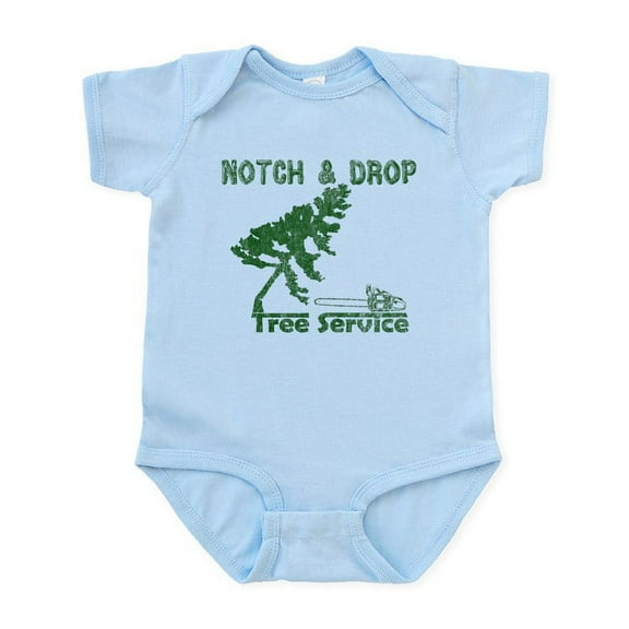 CafePress - Notch & Drop Chainsaw Infant Bodysuit - Baby Light Bodysuit, Size Newborn - 24 Months