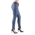 thumbnail image 6 of Fashion2Love Women's Juniors Colombian Design Butt Lift Push Up Mid Waist Skinny Jeans, 6 of 10