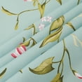 thumbnail image 4 of Floral Kitchen Curtains 39 Inch Length Green Window Curtain Over Sink Spring Summer Small Short Tier for Bathroom Cafe Rod Pocket (2 Panels, 27.5" W x 39" L), 4 of 6