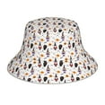 thumbnail image 3 of Daiia Halloween Gnome Pattern Bucket Hat - Trendy Cotton Sun Hat for Beach, Golf, Fishing - Fun Outdoor Vacation Boonie for Men and Women, 3 of 9
