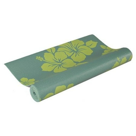 J Fit Premium Large Hibiscus Printed Yoga Mat