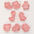 thumbnail image 5 of LEEYNEER 8Pcs Animal Cookie Cutters with Plunger Stamps Set 3D Animal Shape Cookie Cutters Animal Embossing Cutter for Biscuit Fondant Cheese Baking Molds Forest Animal Biscuit Baking for, 5 of 8