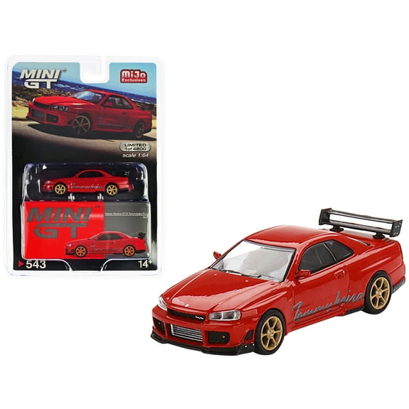 Nissan Skyline GT-R (R34) Tommykaira R RZ Edition Red Mini GT Mijo Exclusive
