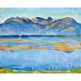 thumbnail image 2 of Ferdinand Hodler 14x12 Black Ornate Wood Framed Double Matted Museum Art Print Titled: Montana Landscape with Bosson and Vallon De Rechy (1915), 2 of 5