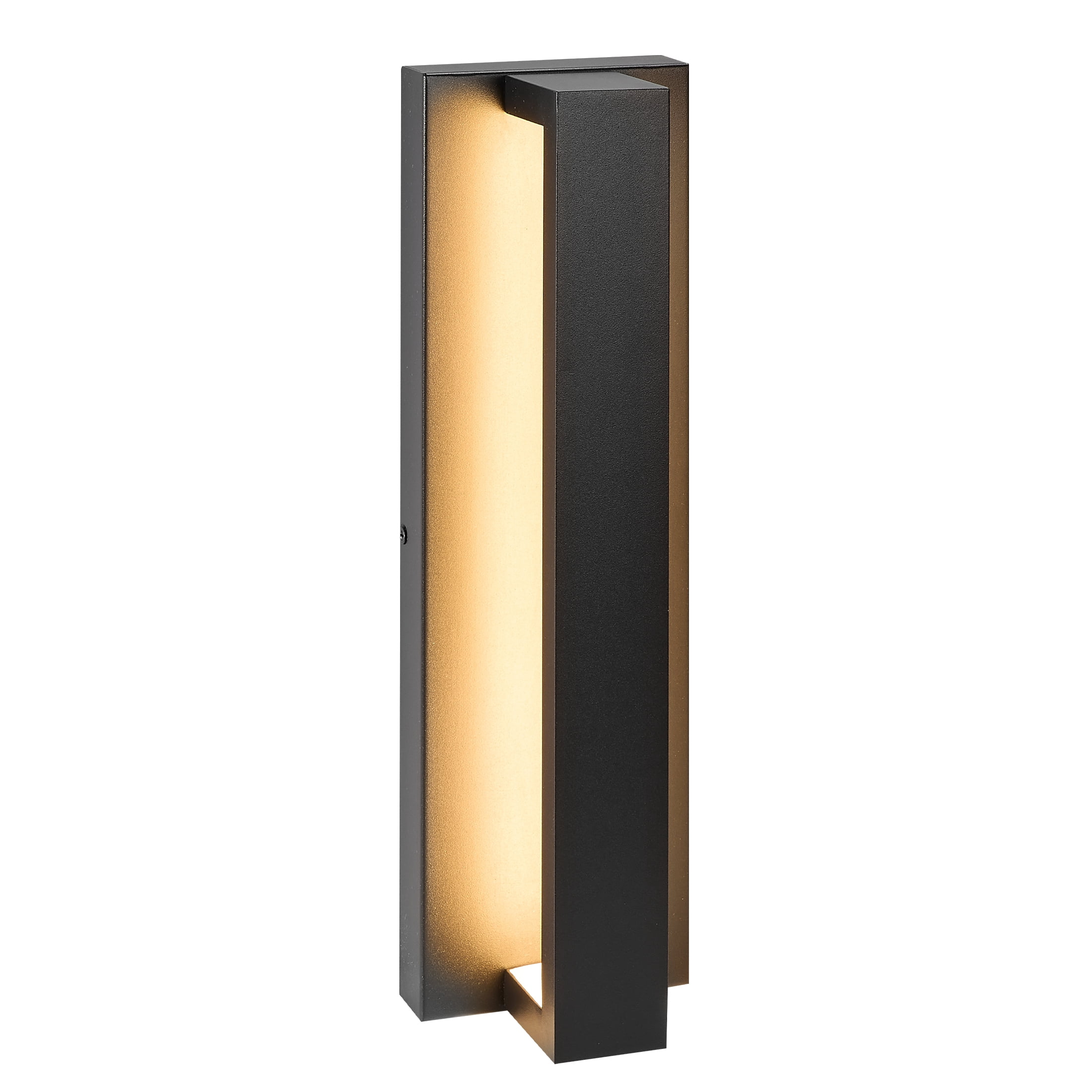 Maxxima LED Outdoor Wall Light, Linear Black Sconce w/ Vertical Bar, Modern Porch Light, 300 Lumens, 5 CCT 2700K-5000K...