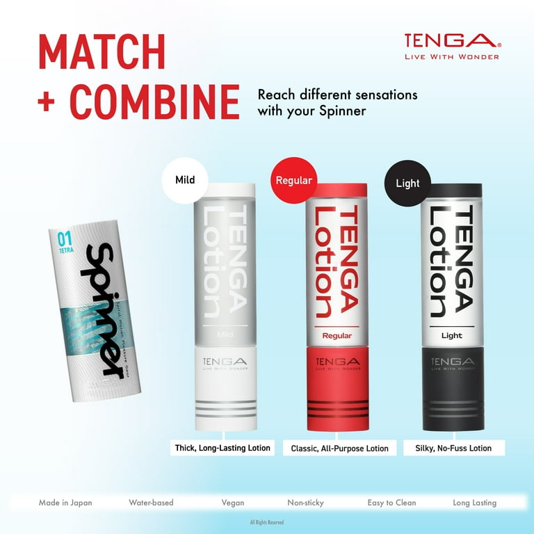 TENGA Spinner 01 Spiral Motion Tetra Male Masturbator Stroker