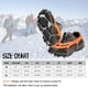 thumbnail image 3 of 21 Dientes Crampones Acero Inoxidable Antideslizante Tacos De Hielo Bota De Zapato Abanopi Negro, 3 of 7