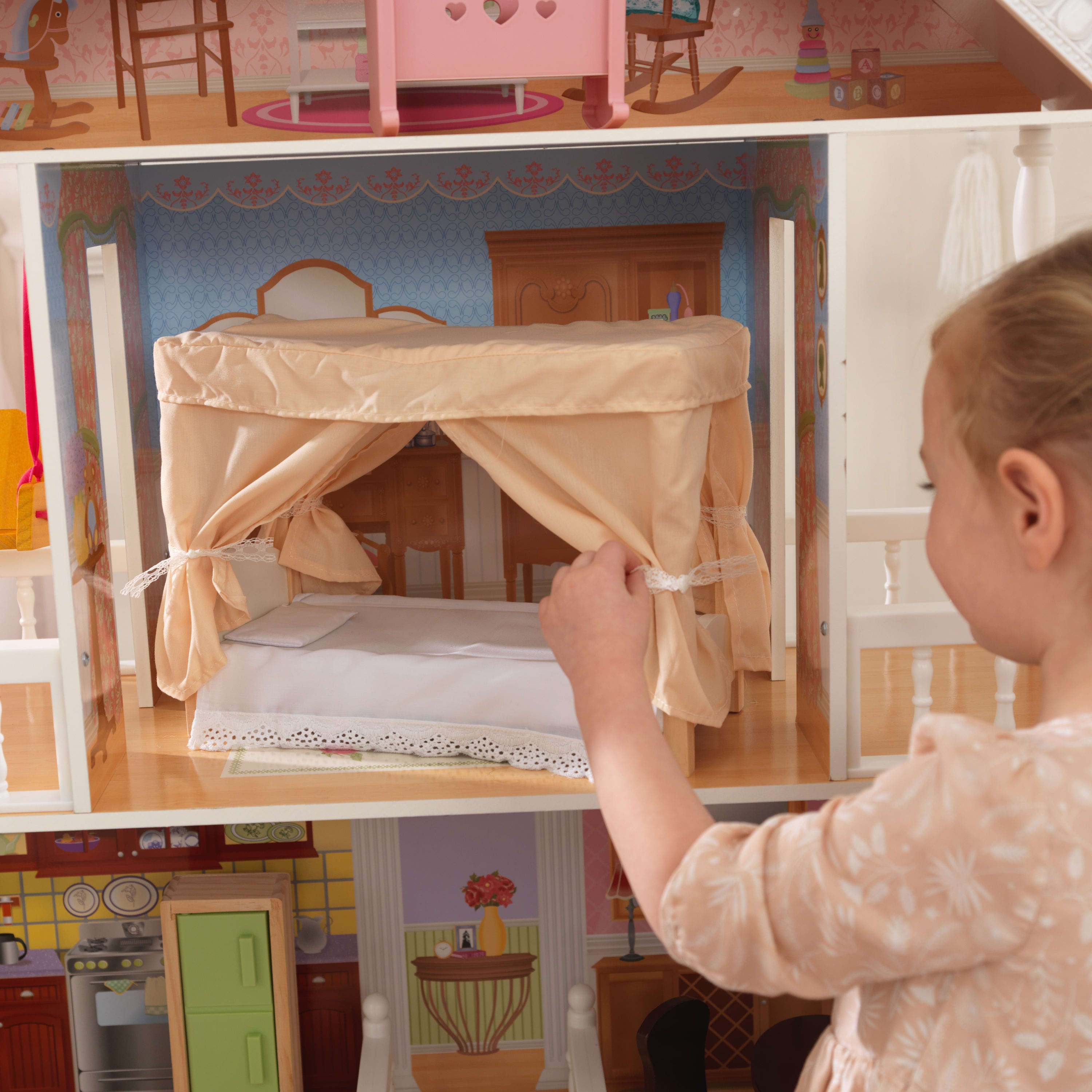 KidKraft Savannah Wooden Dollhouse with Porch Swing and 14 Accessories, Ages 3 and up - image 5 of 10