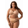 thumbnail image 2 of Elila Women&rsquo;s Plus Size Make It Lace Softcup, Full Coverage Wire-Free, Style 1303 Mocha, 2 of 4