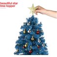 thumbnail image 2 of Prextex 23" DIY Tabletop Mini Black Christmas Tree with Warm-White LED Lights, Star Treetop, Decorated Gift Boxes and Hanging Ornaments for DIY Christmas Decoration, 2 of 5