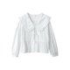 thumbnail image 5 of Camisas elegantes para mujer, Blusa de manga larga con cuello Peter Pan, blusa sencilla con cordones para ocio, ropa de calle que combina con todo, 5 of 5