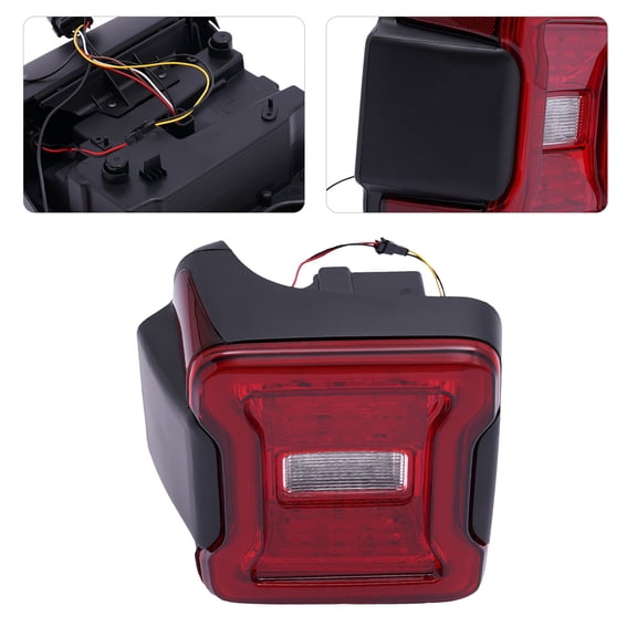 Tail Light Assembly For Jeep Wrangler 2018-2022, 68434890AB CH2800218, Rear LED Taillight Direct Replacement, Left Driver Side Tail Lamp (Left Driver Side)