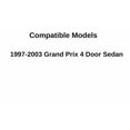 thumbnail image 3 of Passenger Right Side Rear Door Window Door Glass Compatible with Pontiac Grand Prix 4 Door Sedan 1997-2003 Models, 3 of 5