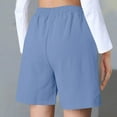 thumbnail image 7 of ABATAB Summer Shorts for Women Casual Elastic Waist Drawstring Comfy Lightweight Outdoor Shorts with Pockets, 7 of 7
