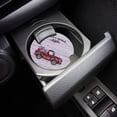 thumbnail image 3 of FMSHPON Red Truck and Rose Wooden Grain Set of 6 Car Coaster for Drinks, Absorbent Ceramic Stone Coasters Cup Mat with Cork Base for Home Kitchen Room Coffee Table Bar Decor, 3 of 5