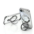 thumbnail image 2 of for iPhone 16e Magnetic Clear Case with All-inclusive Camera Lens Film [Compatible with MagSafe] Shockproof Plating Anti-yellowing Transparent Ring Kickstand Slim Phone Case,Silver, 2 of 7