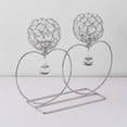 thumbnail image 3 of Holograma de candeliere de hierro, soporte de pilar de en apariencia de con Base, pilar de de la lámpara de las decoración Plata, 3 of 7