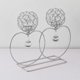 thumbnail image 3 of Candelero de de comedor, candeliere europeo, accesorios para , romántica, chapada en hierro, adornos de joyería, candeliere Plata, 3 of 7