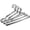Silver-30 Pack (16.5 Inch), variant on Clothes Hangers 50 Pack Coat Wire Hanger Bulk Metal Non Slip Heavy Duty Clothing Hangars Space Saving Thin Stainless Steel Hangar For 16.5 Inch